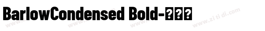 BarlowCondensed Bold字体转换